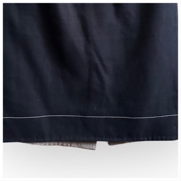 Prada Archival S/S 2001 Runway Contrast Stitch Cotton Pencil Skirt IT46 - Picture 7 of 10